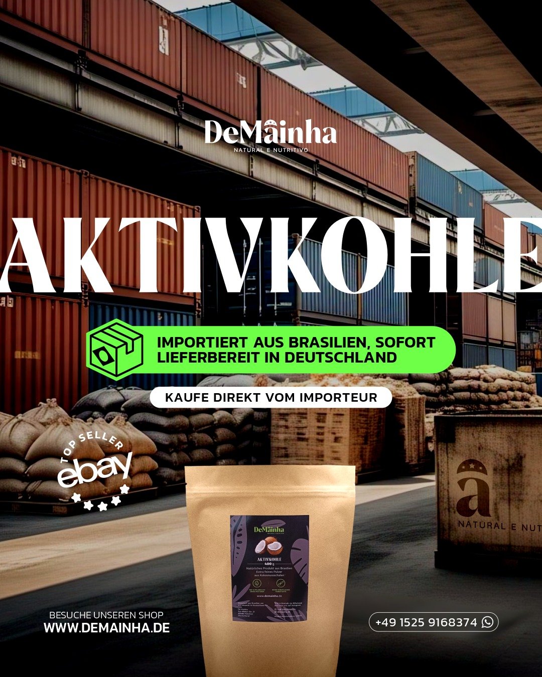 DeMainha Aktivkohle Kostenloser Versand